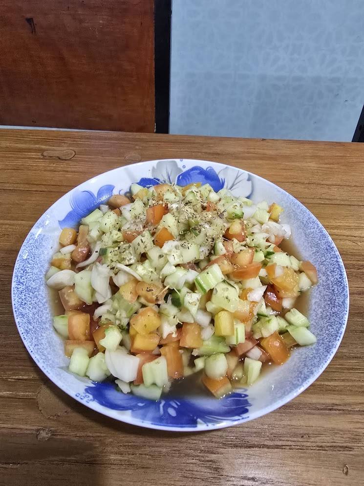 A homemade dish plated at Jerusalem Restaurant Patong