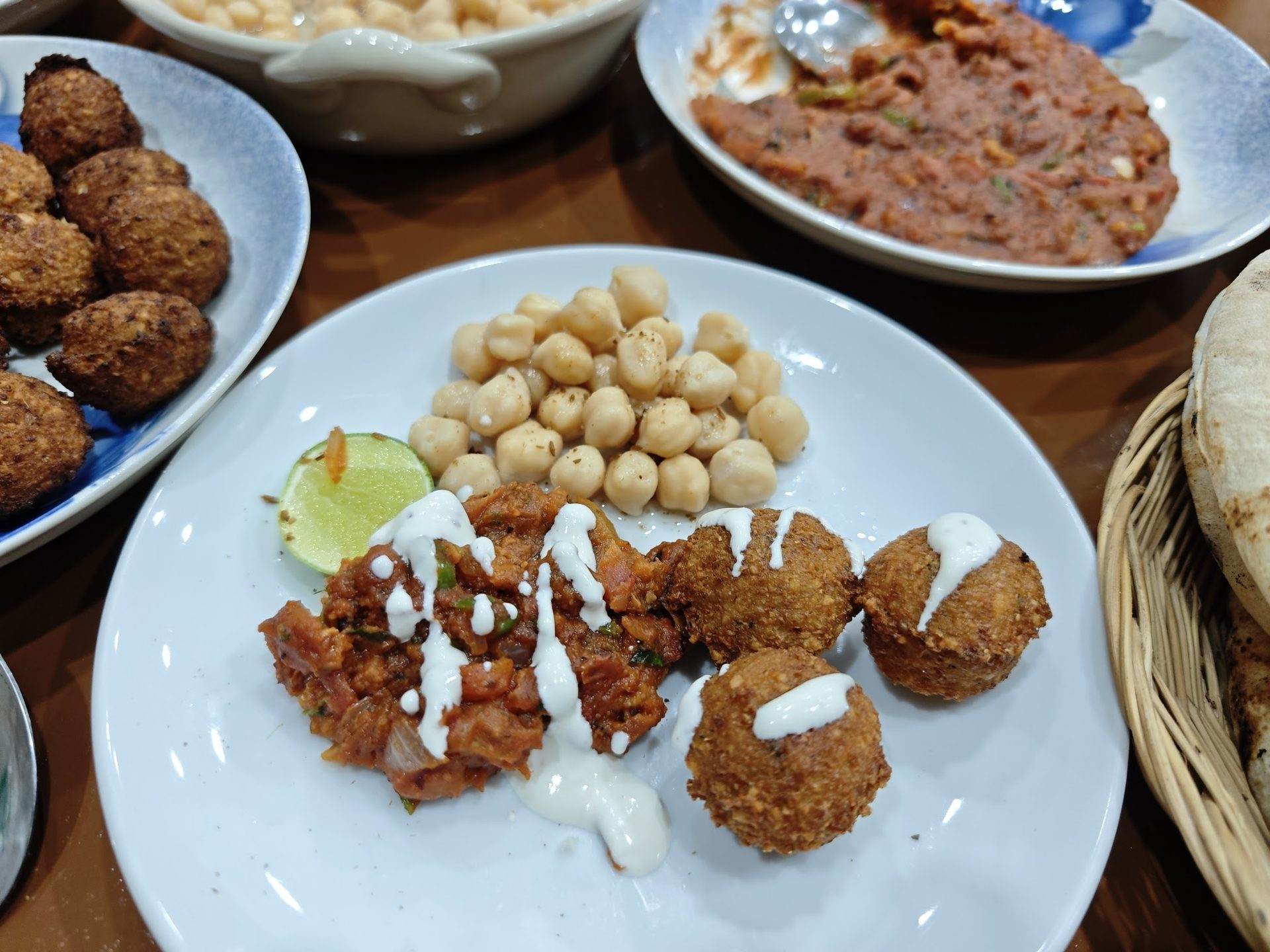 A colourful Middle Eastern dish at Jerusalem Restaurant Patong
