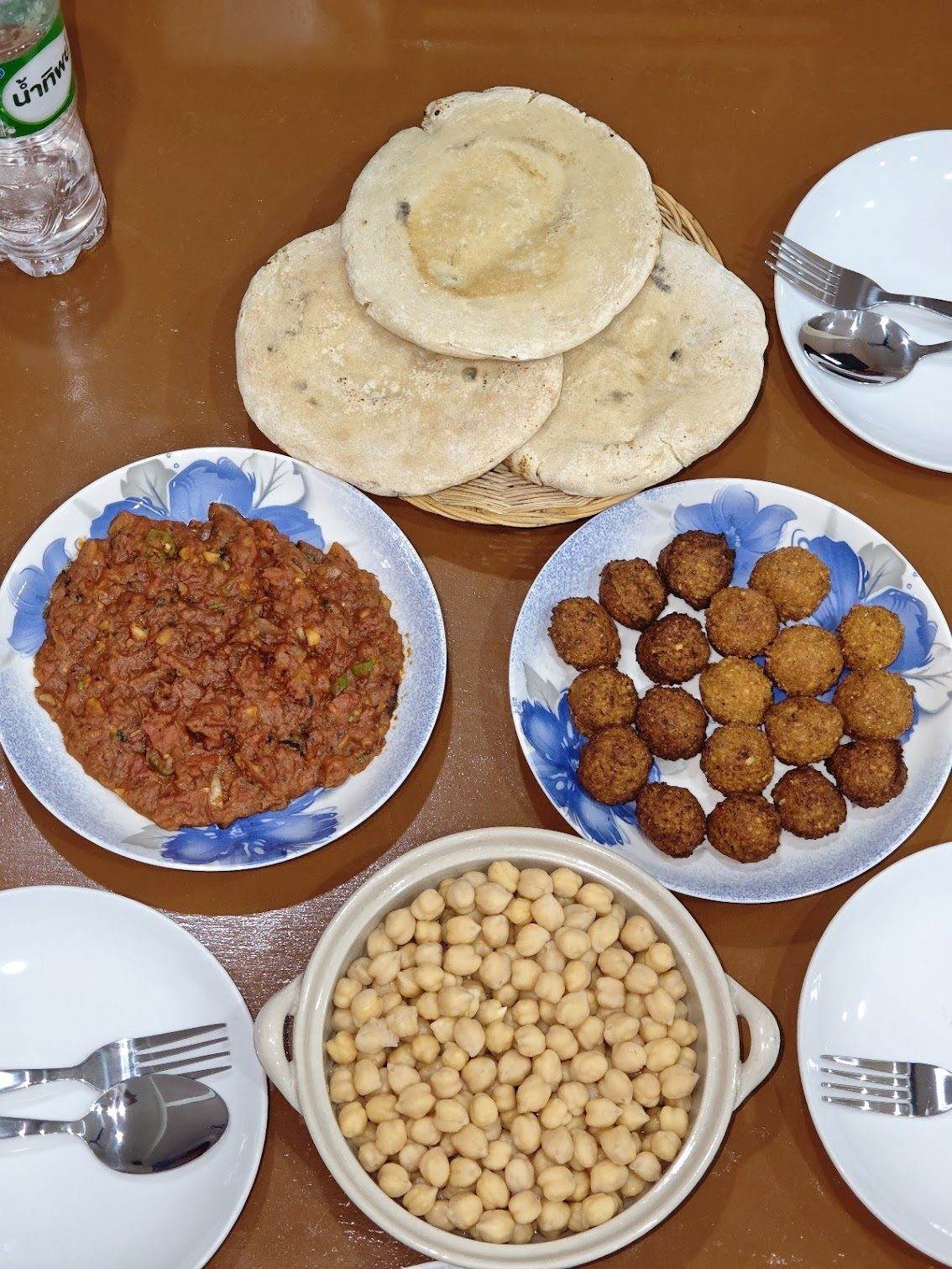 A homemade dish plated fresh at Jerusalem Restaurant Patong
